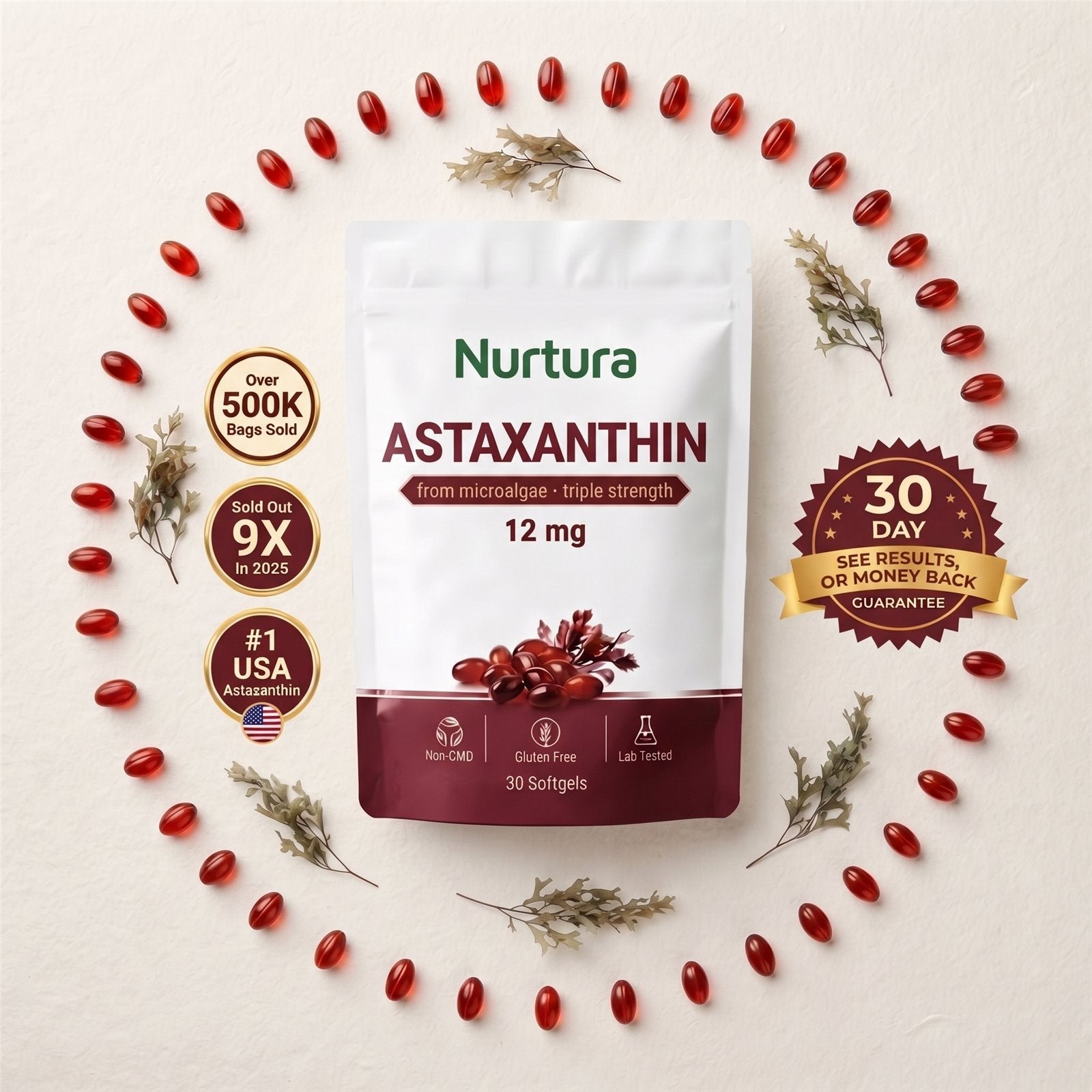 Nurtura Astaxanthin Softgels