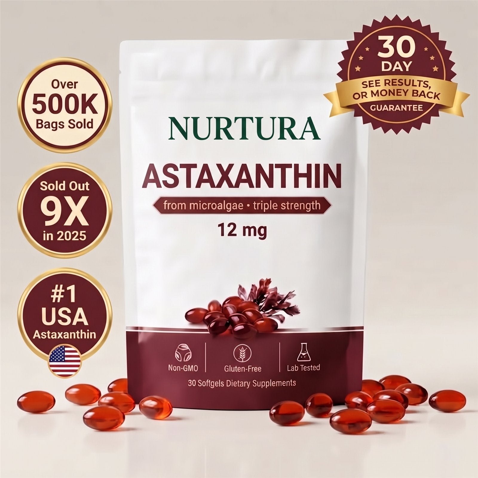 Nurtura Astaxanthin Softgels