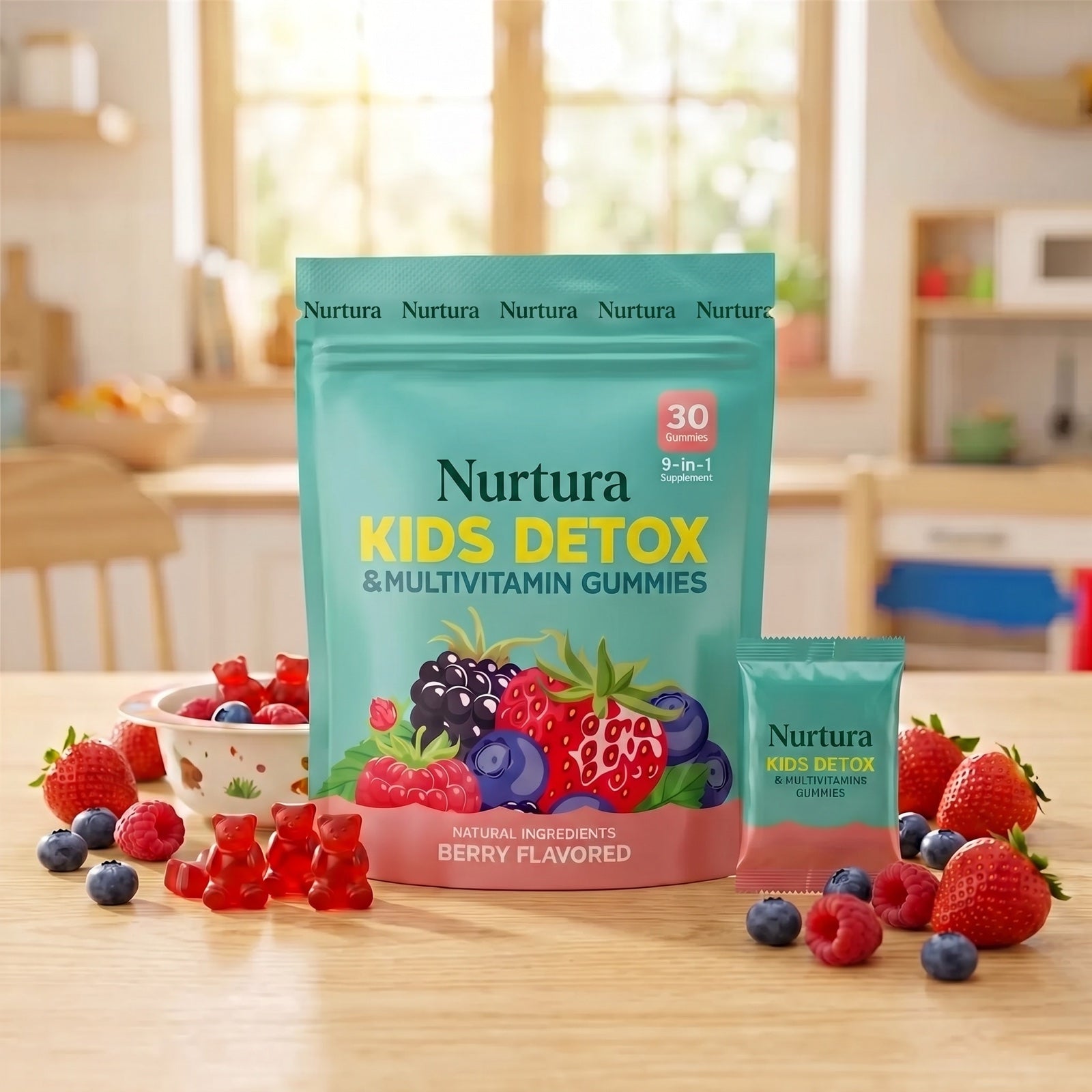 Nurtura Kids Detox & Multivitamin Gummies