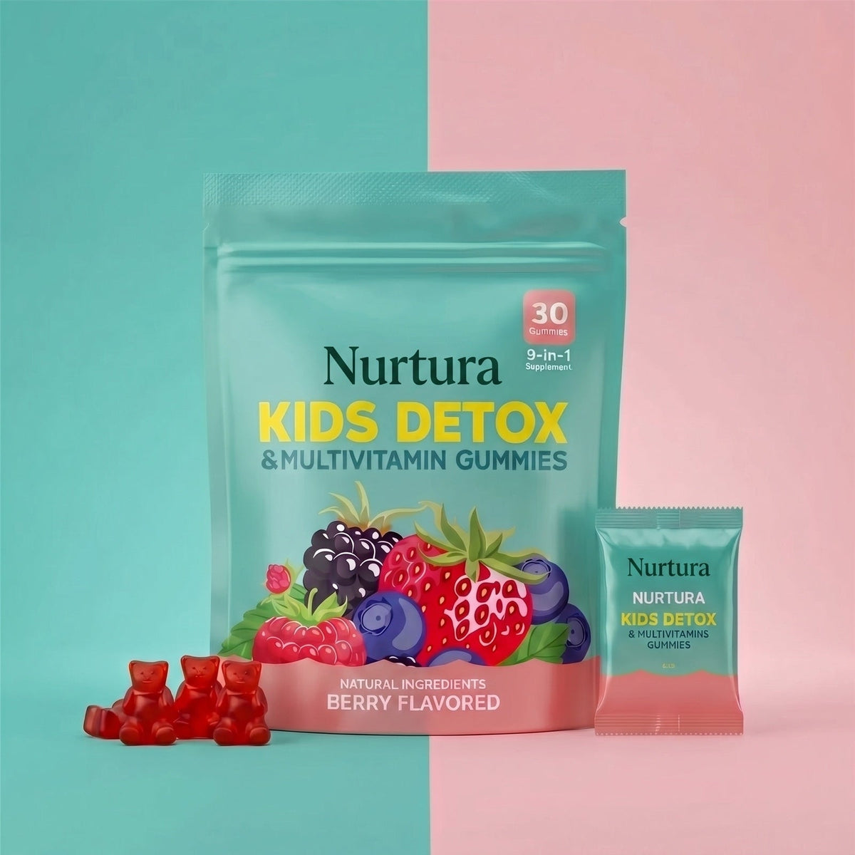 Nurtura Kids Detox & Multivitamin Gummies