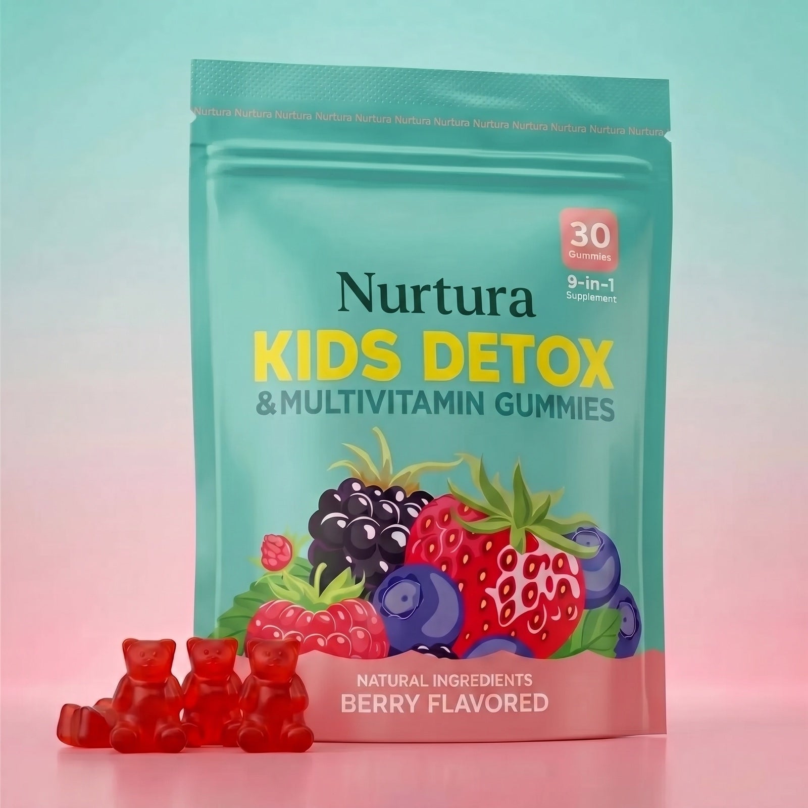 Nurtura Kids Detox & Multivitamin Gummies