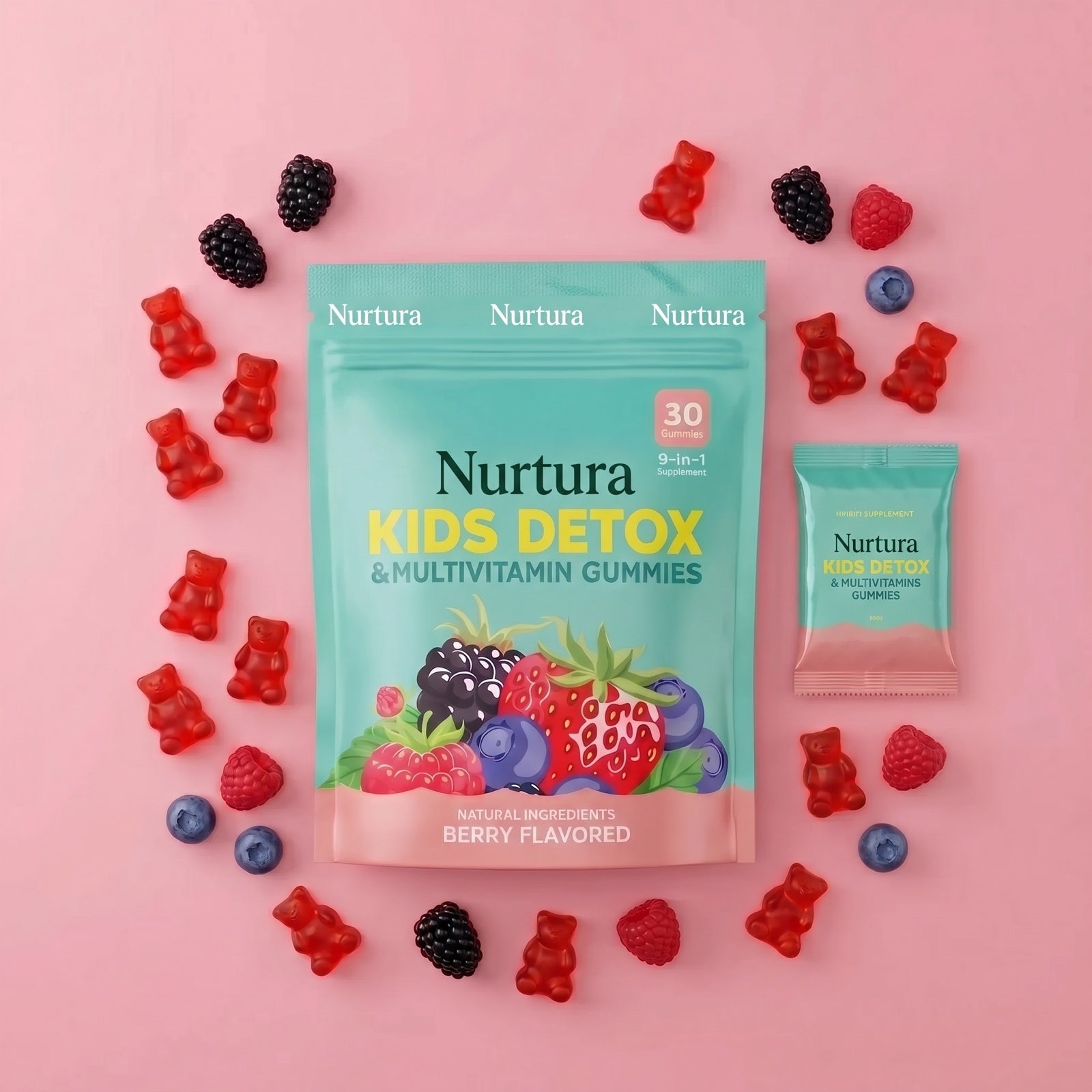 Nurtura Kids Detox & Multivitamin Gummies