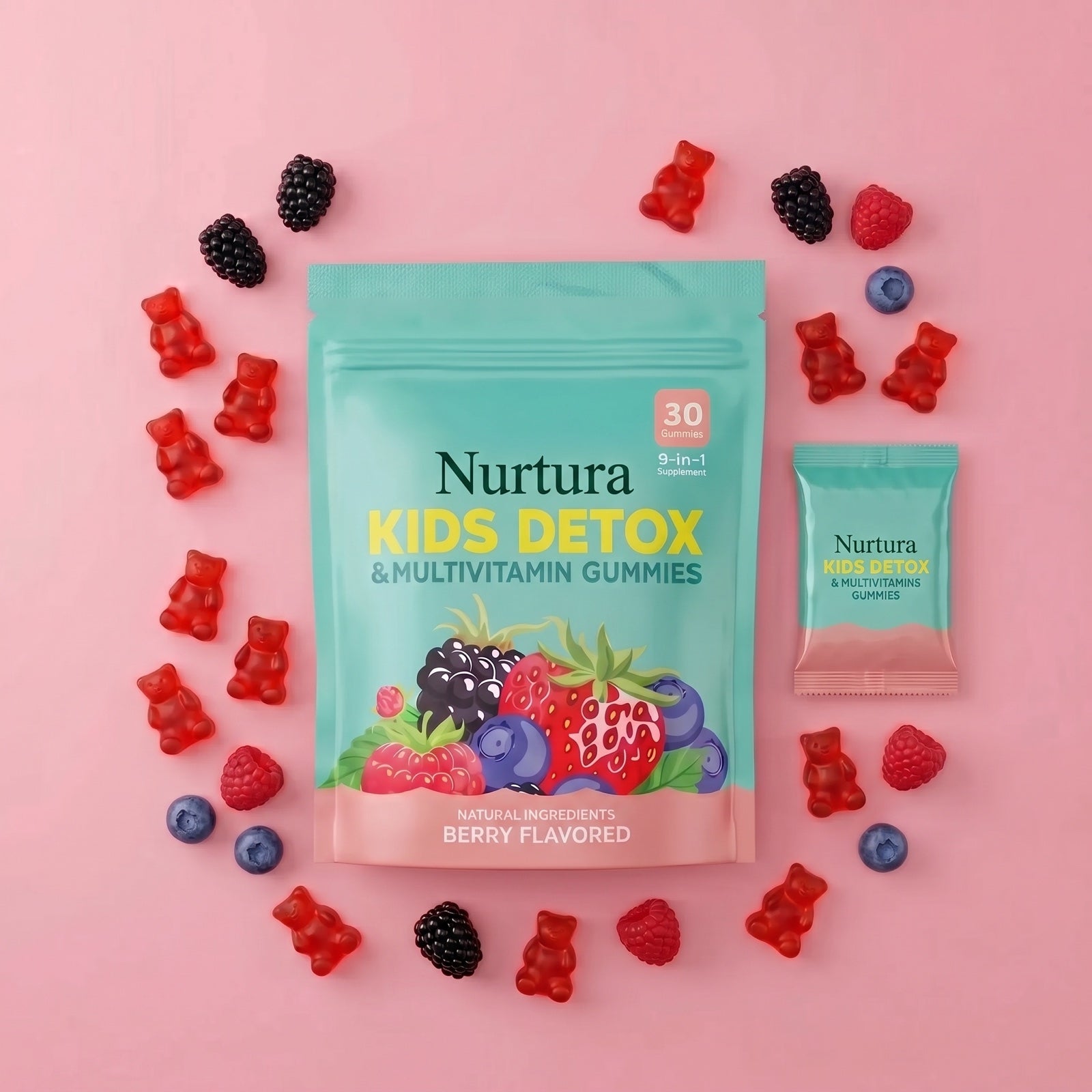 Nurtura Kids Detox & Multivitamin Gummies