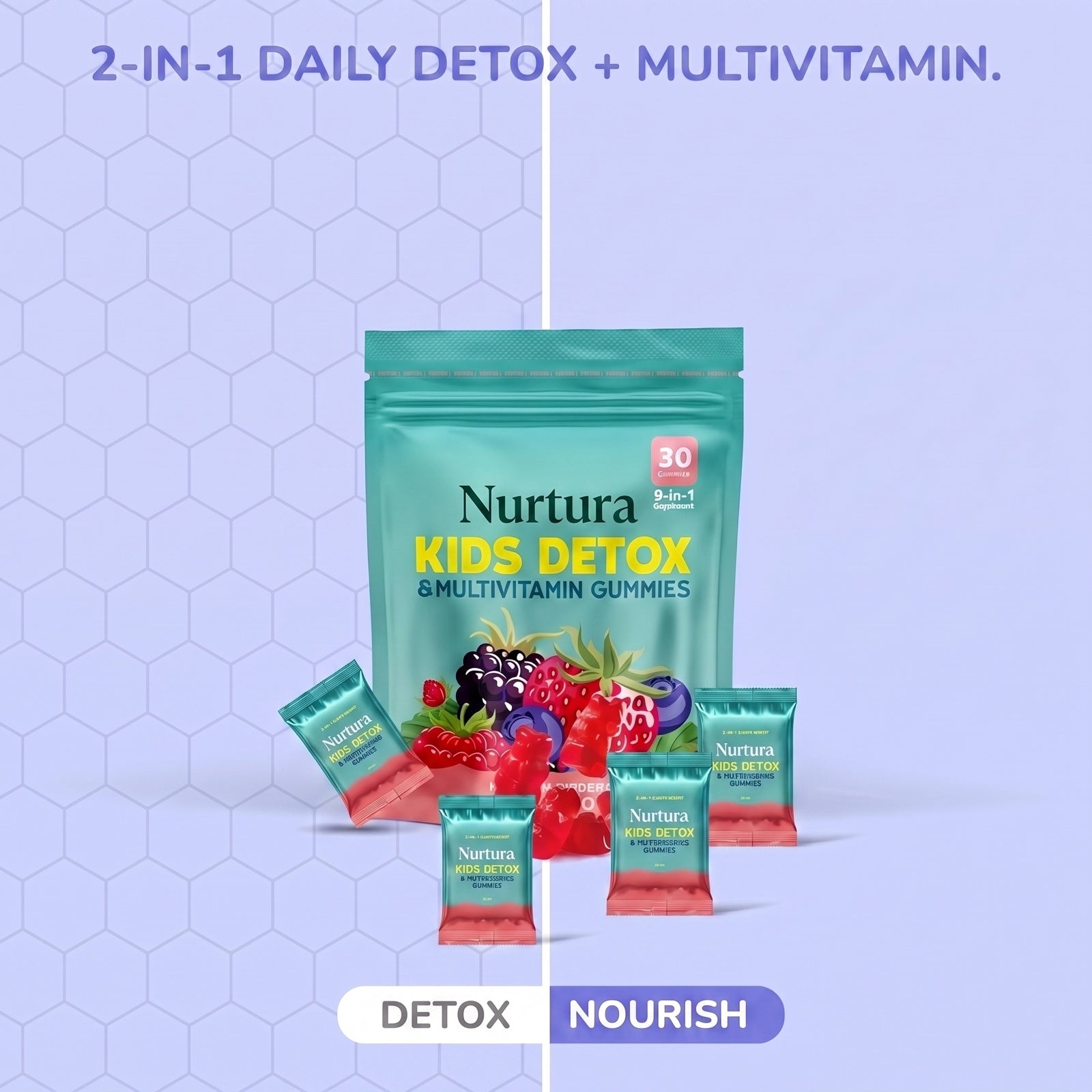 Nurtura Kids Detox & Multivitamin Gummies