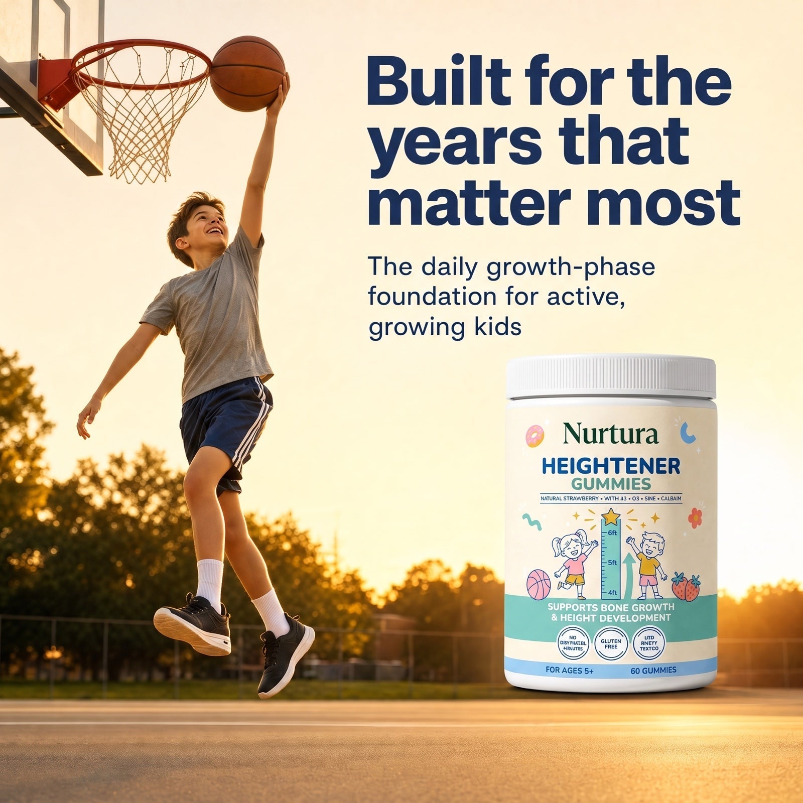Nurtura Kids Growth & Bone Support Gummies