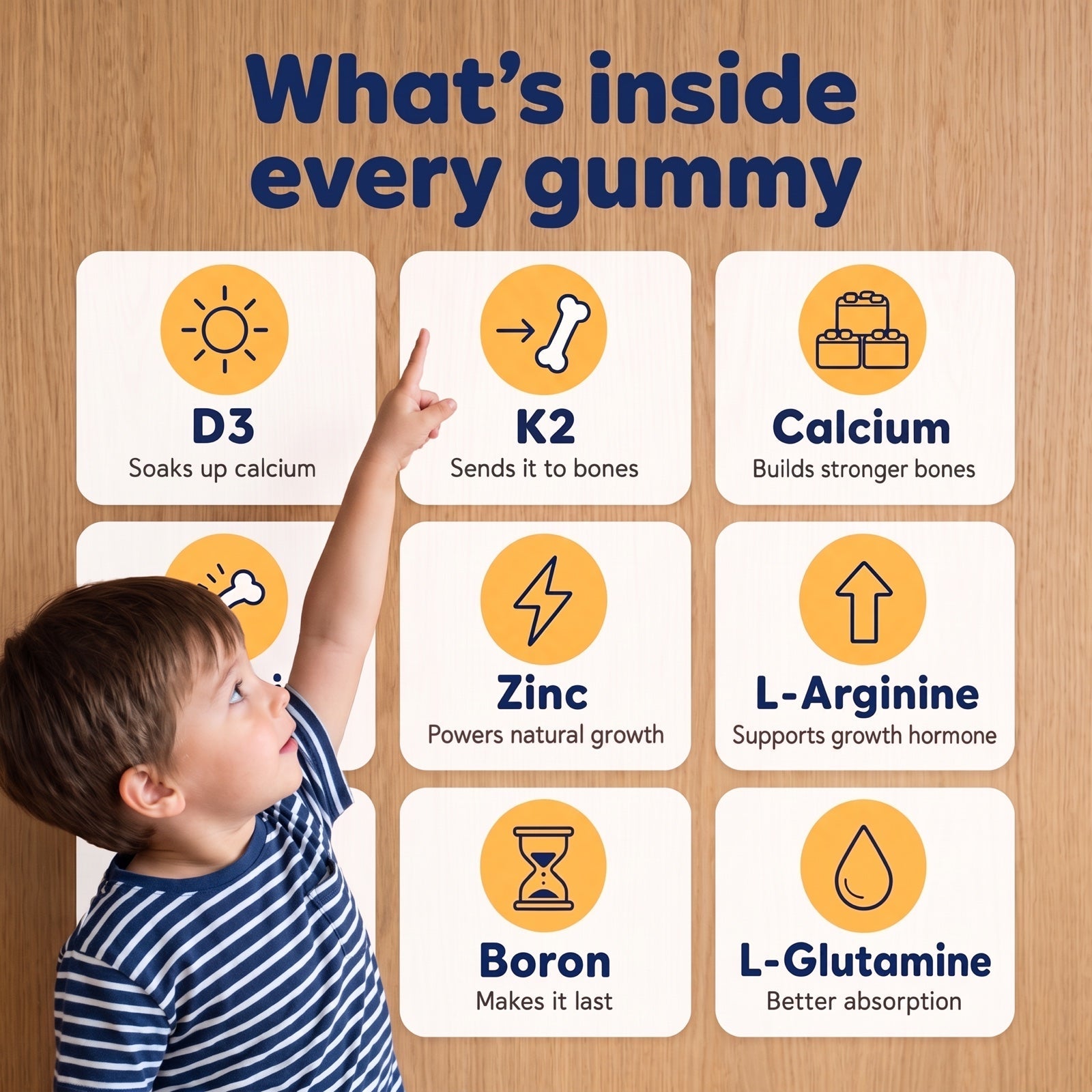 Nurtura Kids Growth & Bone Support Gummies
