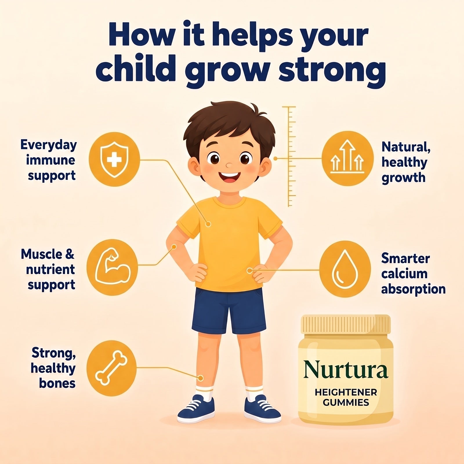 Nurtura Kids Growth & Bone Support Gummies