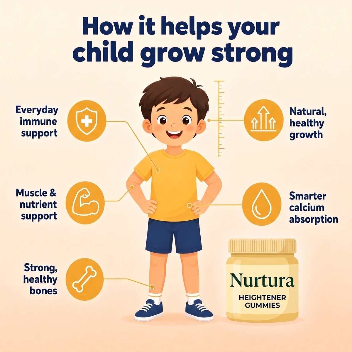 Nurtura Kids Growth & Bone Support Gummies