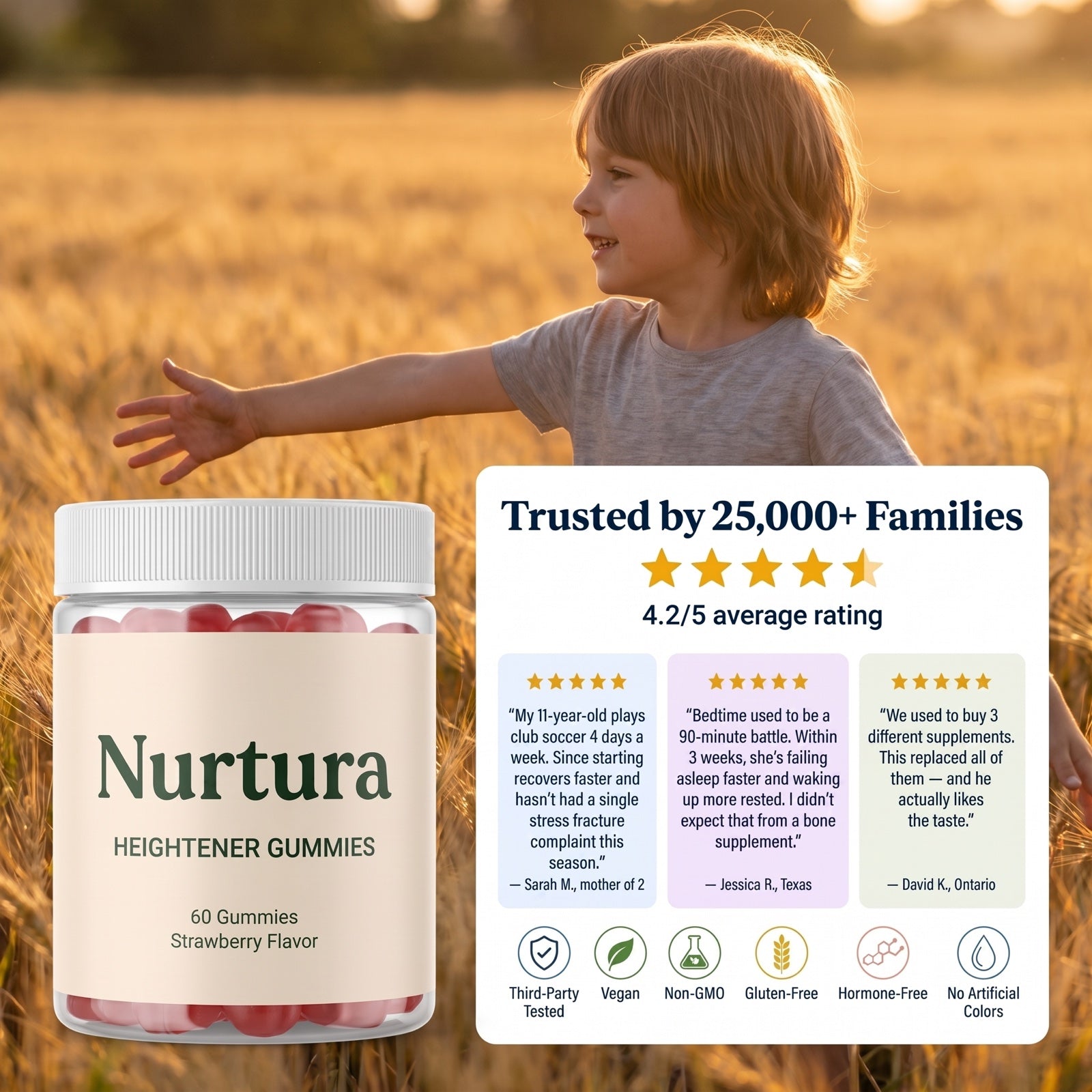 Nurtura Kids Growth & Bone Support Gummies