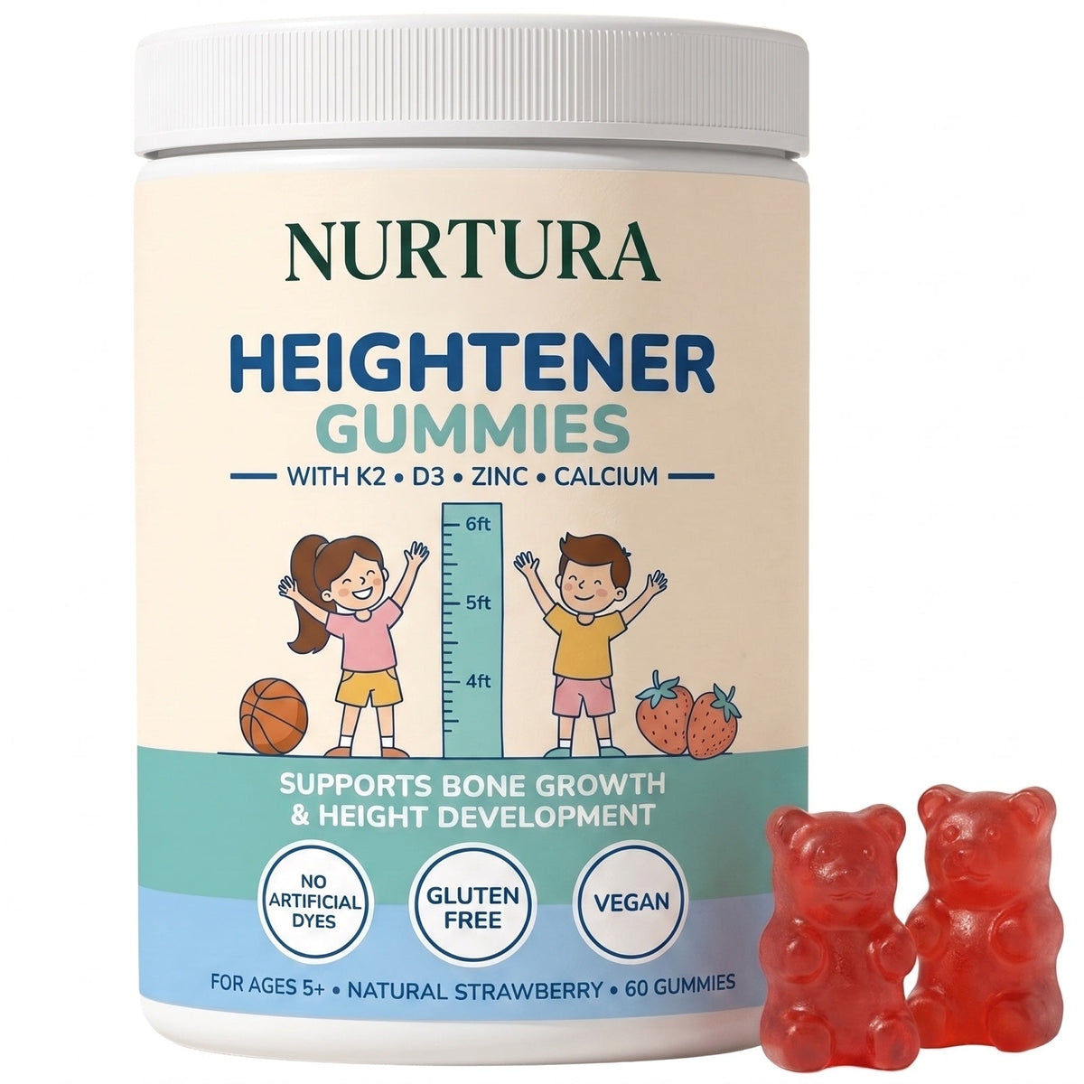 Nurtura Kids Growth & Bone Support Gummies