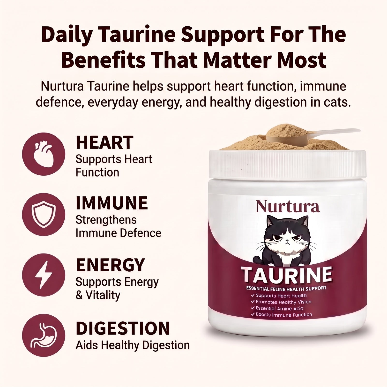 Nurtura Taurine for Cats