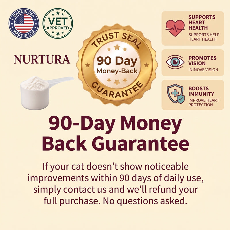 90 days with Nurtura Taurine for Cats